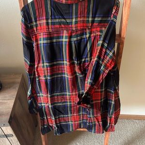 Old navy plaid babydoll dress